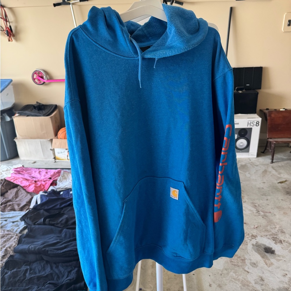 Carhartt Men's Vibrant Blue Hoodie